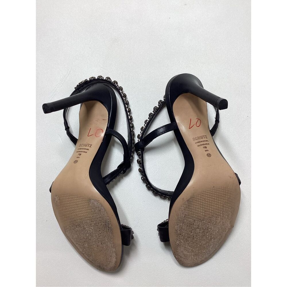 SCHUTZ Black Jeweled Strappy Heels - Picture 15 of 15